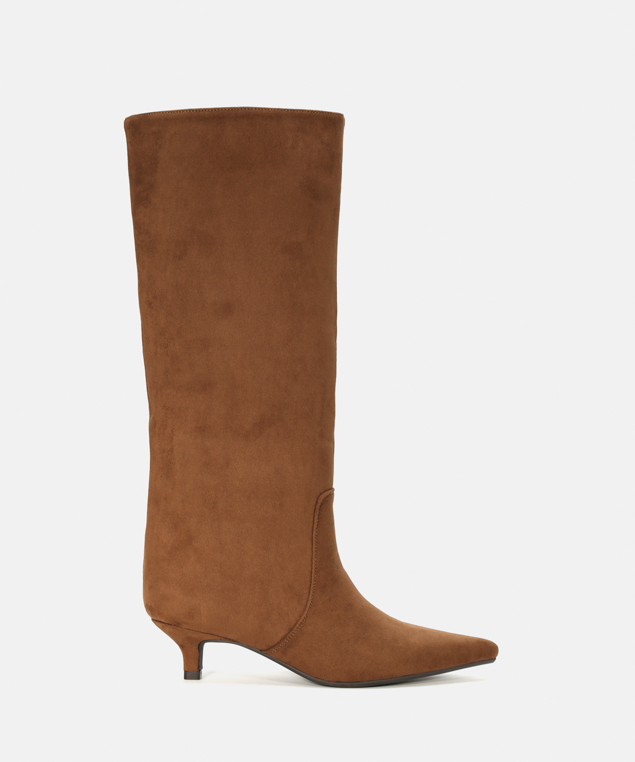 Botas altas marrones tac&oacute;n kitten image number null